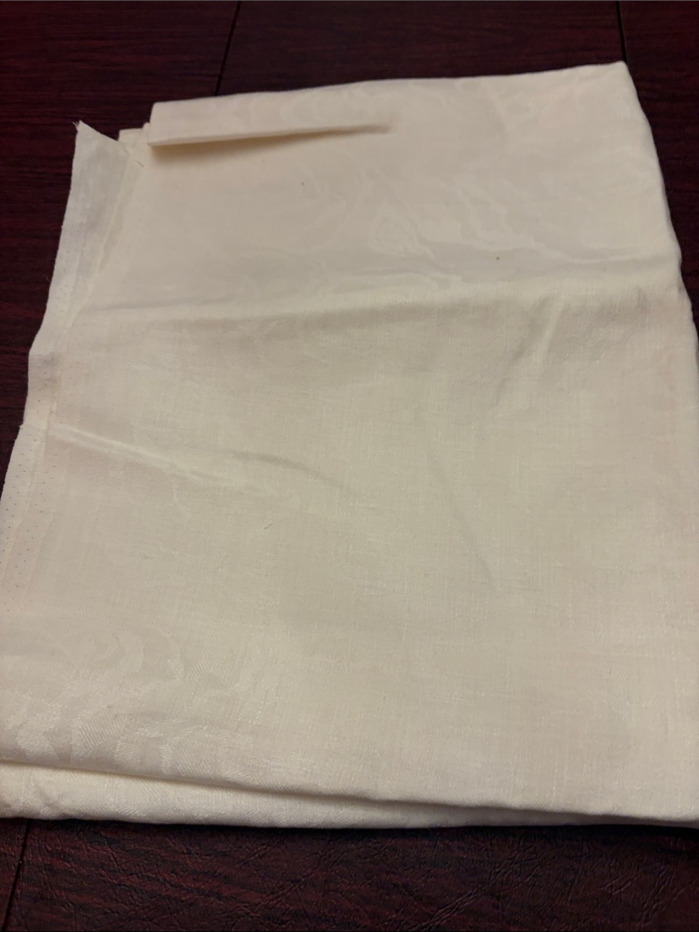 Cream Lightweight possibly Linen Fabric Panel for table cloth